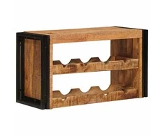 Vyno stovas Ruda 80 x 45 x 33 cm Kietas Rupus Mangų Medis