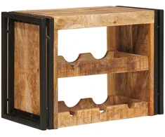 Vyno stovas Ruda 60 x 45 x 33 cm Kietas Rupus Mangų Medis