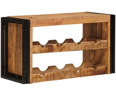 Vyno stovas Ruda 80 x 45 x 33 cm Kietas Rupus Mangų Medis