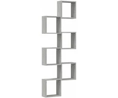 Wall Cube lentynos 6 vnt Pilka Sonoma 30x15x30 cm