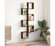 Wall Cube Lentynos 6 vnt Rudas ąžuolas 30x15x30 cm