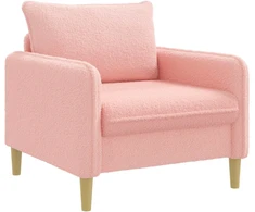 XL fotelis Rožinė Bouclé