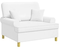 Fotelis XXL Armchair with Cushions Balta Audinys