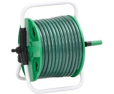 Žarnos ritė su tvirtinimo detalėmis, žalia, 0,5", 30m, PVC