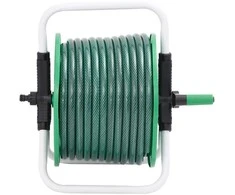Žarnos ritė su tvirtinimo detalėmis, žalia, 0,75", 20m, PVC