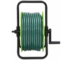 Žarnos ritė su tvirtinimo detalėmis, žalia, 0,5", 30m, PVC