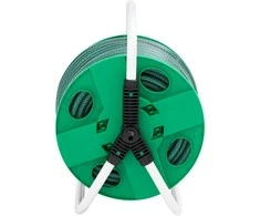 Žarnos ritė su tvirtinimo detalėmis, žalia, 0,5", 30m, PVC