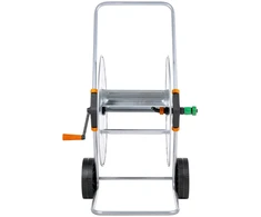 Žarnos ritės vežimėlis 110 m 1/2"/80 m 3/4" žarnai, plienas