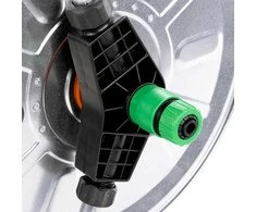 Žarnos ritės vežimėlis 50 m 1/2" arba 35 m 3/4" žarnai, plienas