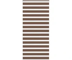 Zebrinės žaliuzės, rudos, 100x230 cm, audinys, plotis 95,9 cm, poliesteris