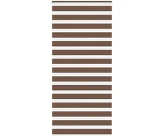 Zebrinės žaliuzės, rudos, 105x200 cm, audinys, plotis 100,9 cm, poliesteris