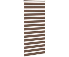 Zebrinės žaliuzės, rudos, 105x200 cm, audinys, plotis 100,9 cm, poliesteris