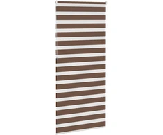 Zebrinės žaliuzės, rudos, 105x230 cm, audinys, plotis 100,9 cm, poliesteris