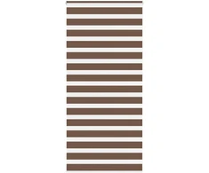 Zebrinės žaliuzės, rudos, 115x230 cm, audinys, plotis 110,9 cm, poliesteris