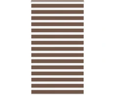 Zebrinės žaliuzės, rudos, 130x200 cm, audinys, plotis 125,9 cm, poliesteris
