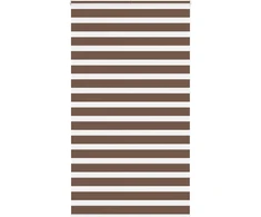 Zebrinės žaliuzės, rudos, 130x230 cm, audinys, plotis 125,9 cm, poliesteris