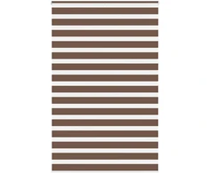 Zebrinės žaliuzės, rudos, 140x200 cm, audinys, plotis 135,9 cm, poliesteris