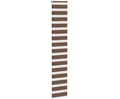 Zebrinės žaliuzės, rudos, 40x230 cm, audinys, plotis 35,9 cm, poliesteris