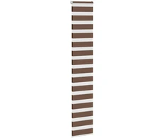 Zebrinės žaliuzės, rudos, 40x230 cm, audinys, plotis 35,9 cm, poliesteris