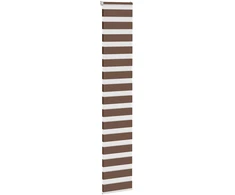 Zebrinės žaliuzės, rudos, 50x230 cm, audinys, plotis 45,9 cm, poliesteris