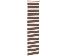 Zebrinės žaliuzės, rudos, 55x200 cm, audinys, plotis 50,9 cm, poliesteris