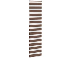 Zebrinės žaliuzės, rudos, 55x230 cm, audinys, plotis 50,9 cm, poliesteris