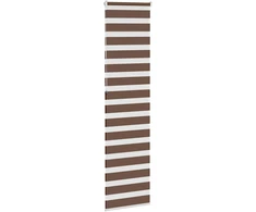 Zebrinės žaliuzės, rudos, 55x230 cm, audinys, plotis 50,9 cm, poliesteris