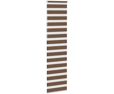 Zebrinės žaliuzės, rudos, 60x230 cm, audinys, plotis 55,9 cm, poliesteris