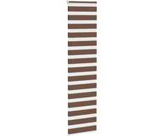 Zebrinės žaliuzės, rudos, 60x230 cm, audinys, plotis 55,9 cm, poliesteris
