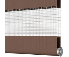 Zebrinės žaliuzės, rudos, 60x230 cm, audinys, plotis 55,9 cm, poliesteris