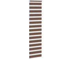 Zebrinės žaliuzės, rudos, 65x230 cm, audinys, plotis 60,9 cm, poliesteris