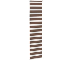 Zebrinės žaliuzės, rudos, 65x230 cm, audinys, plotis 60,9 cm, poliesteris