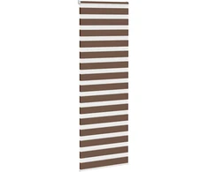 Zebrinės žaliuzės, rudos, 85x230 cm, audinys, plotis 80,9 cm, poliesteris