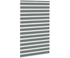 Zebrinės žaliuzės, tamsiai pilkos, 150x230 cm, audinys, plotis 145,9 cm, poliesteris