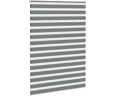 Zebrinės žaliuzės, tamsiai pilkos, 155x230 cm, audinys, plotis 150,9 cm, poliesteris