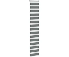 Zebrinės žaliuzės, tamsiai pilkos, 50x230 cm, audinys, plotis 45,9 cm, poliesteris
