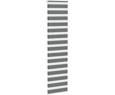 Zebrinės žaliuzės, tamsiai pilkos, 55x230 cm, audinys, plotis 50,9 cm, poliesteris