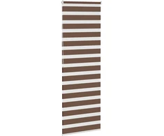Zebro žaliuzė, ruda, 70x200 cm, audinys, plotis 65,9 cm, poliesteris