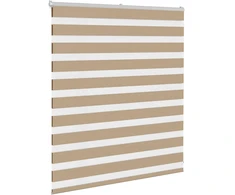 Zebro žaliuzė, smėlio rudos spalvos, 120x100 cm, audinys, plotis 115,9 cm, poliesteris