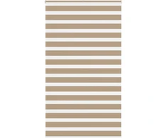 Zebro žaliuzė, smėlio rudos spalvos, 135x200 cm, audinys, plotis 130,9 cm, poliesteris