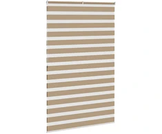 Zebro žaliuzė, smėlio rudos spalvos, 145x200 cm, audinys, plotis 140,9 cm, poliesteris