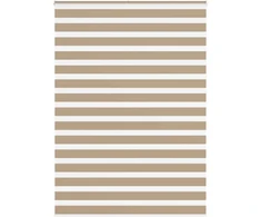 Zebro žaliuzė, smėlio rudos spalvos, 155x230 cm, audinys, plotis 150,9 cm, poliesteris