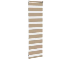 Zebro žaliuzė, smėlio rudos spalvos, 40x100 cm, audinys, plotis 35,9 cm, poliesteris