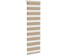 Zebro žaliuzė, smėlio rudos spalvos, 45x150 cm, audinys, plotis 40,9 cm, poliesteris