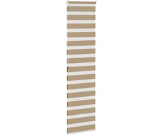 Zebro žaliuzė, smėlio rudos spalvos, 55x200 cm, audinys, plotis 50,9 cm, poliesteris