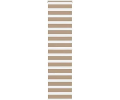 Zebro žaliuzė, smėlio rudos spalvos, 55x200 cm, audinys, plotis 50,9 cm, poliesteris