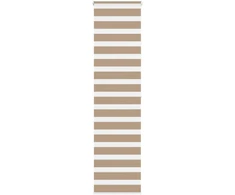 Zebro žaliuzė, smėlio rudos spalvos, 55x200 cm, audinys, plotis 50,9 cm, poliesteris