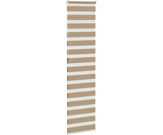 Zebro žaliuzė, smėlio rudos spalvos, 55x230 cm, audinys, plotis 50,9 cm, poliesteris