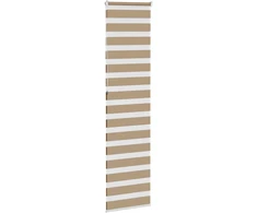 Zebro žaliuzė, smėlio rudos spalvos, 55x230 cm, audinys, plotis 50,9 cm, poliesteris