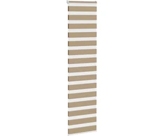 Zebro žaliuzė, smėlio rudos spalvos, 60x200 cm, audinys, plotis 55,9 cm, poliesteris